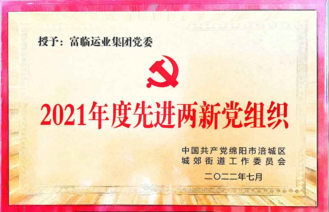 喜讯！中共四川龙8集团党委荣获“先进两新党组织”荣誉称号